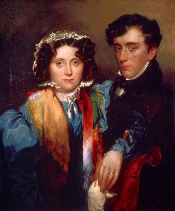 Ritratto di John Gibson Lockhart, genero e biografo di Scott, e Charlotte Sophia Scott - National Galleries of Scotland, Edinburgh